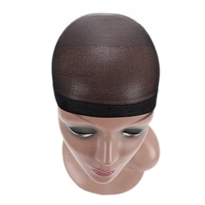 2pc/1pack Stretch Mesh Wig Cap - Free Size Hair Net for Weave Hairnets and Wigs - Comfortable and Secure Fit