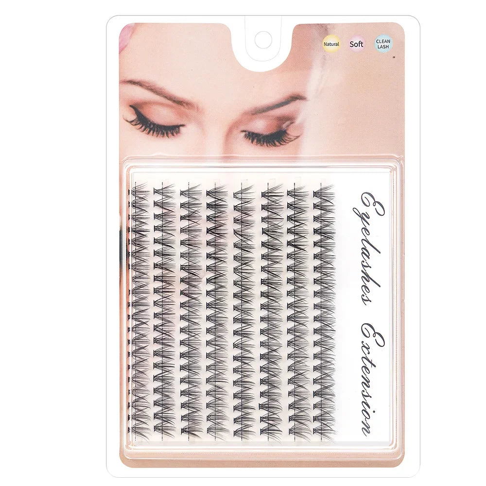 48/60/160/280Pcs Cluster Natural Eyelashes Extensions Lashes Clusters False Eyelash Clusters Extensions Individual Lashes Makeup