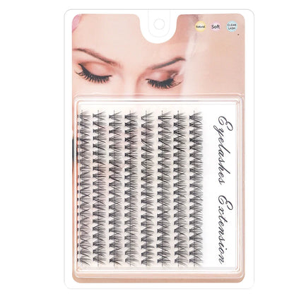 48/60/160/280Pcs Cluster Natural Eyelashes Extensions Lashes Clusters False Eyelash Clusters Extensions Individual Lashes Makeup