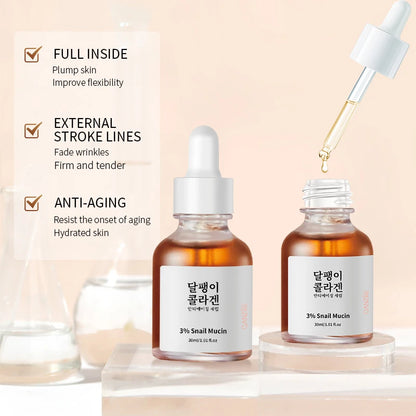 3% Snail Mucin Serum 60% Propolis Nourish Repair Peak Lightweight Moisturizer Non-greasy Skin Essence Revitalizing Facial Serum