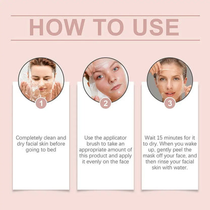 75G Collagen Overnight Wrapping Peel Off Facial Mask Korean Collagen Night Wrapping Mask Deeply Hydrates Night Care Mask Cream