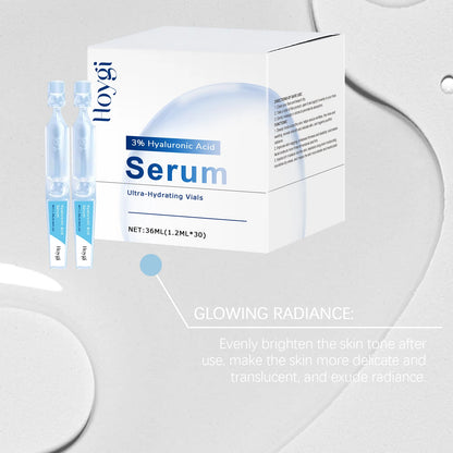 Hyaluronic Acid Serum Deep Moisturizing Facial Skin Essence Rejuvenating Enhances Elasticity Firm Nourishing Brightening Ampule