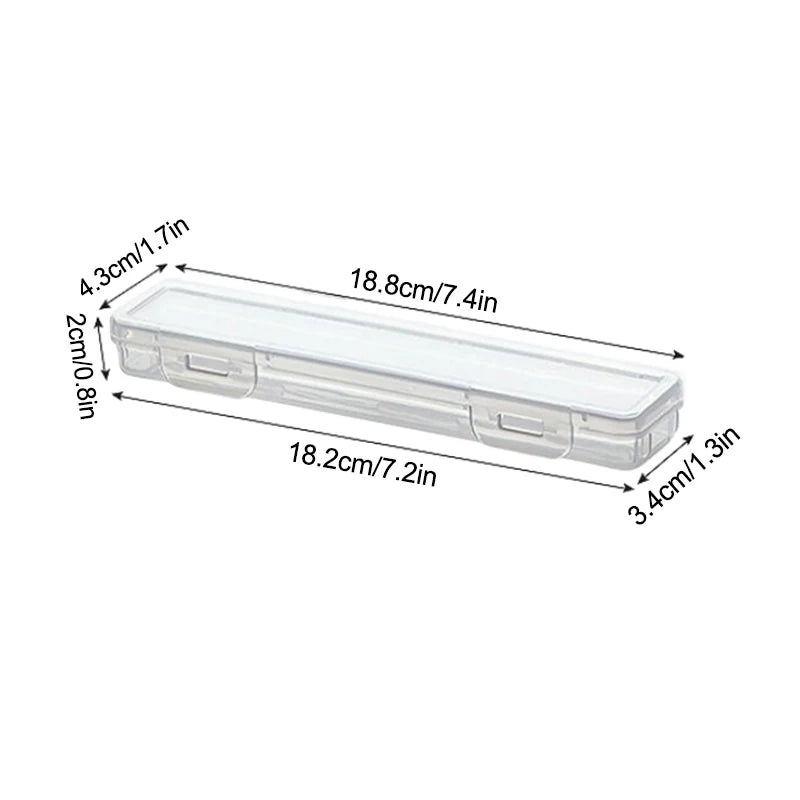 Travel Practical Accessories Portable Toothbrush Box Plastic Travel Toothbrush Case Transparent Toothbrush Holder Organizer