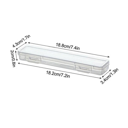 Travel Practical Accessories Portable Toothbrush Box Plastic Travel Toothbrush Case Transparent Toothbrush Holder Organizer