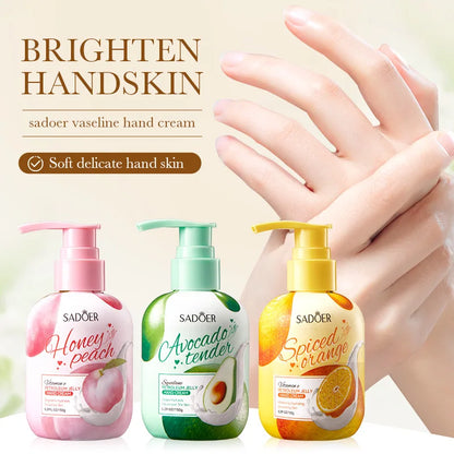 150g SADOER Fruits Hand Cream Moisturizing Whitening Anti Wrinkles Anti-Aging Hydrating Hands Skin Care Products