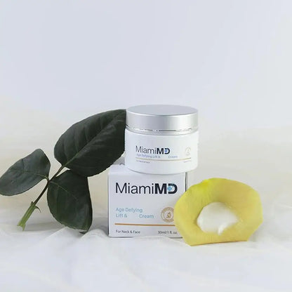 Miami MD Advanced Anti-Aging Cream Lifts and Firms the Skin Reduces Fine Lines Long-Lasting Moisturization for Neck Face