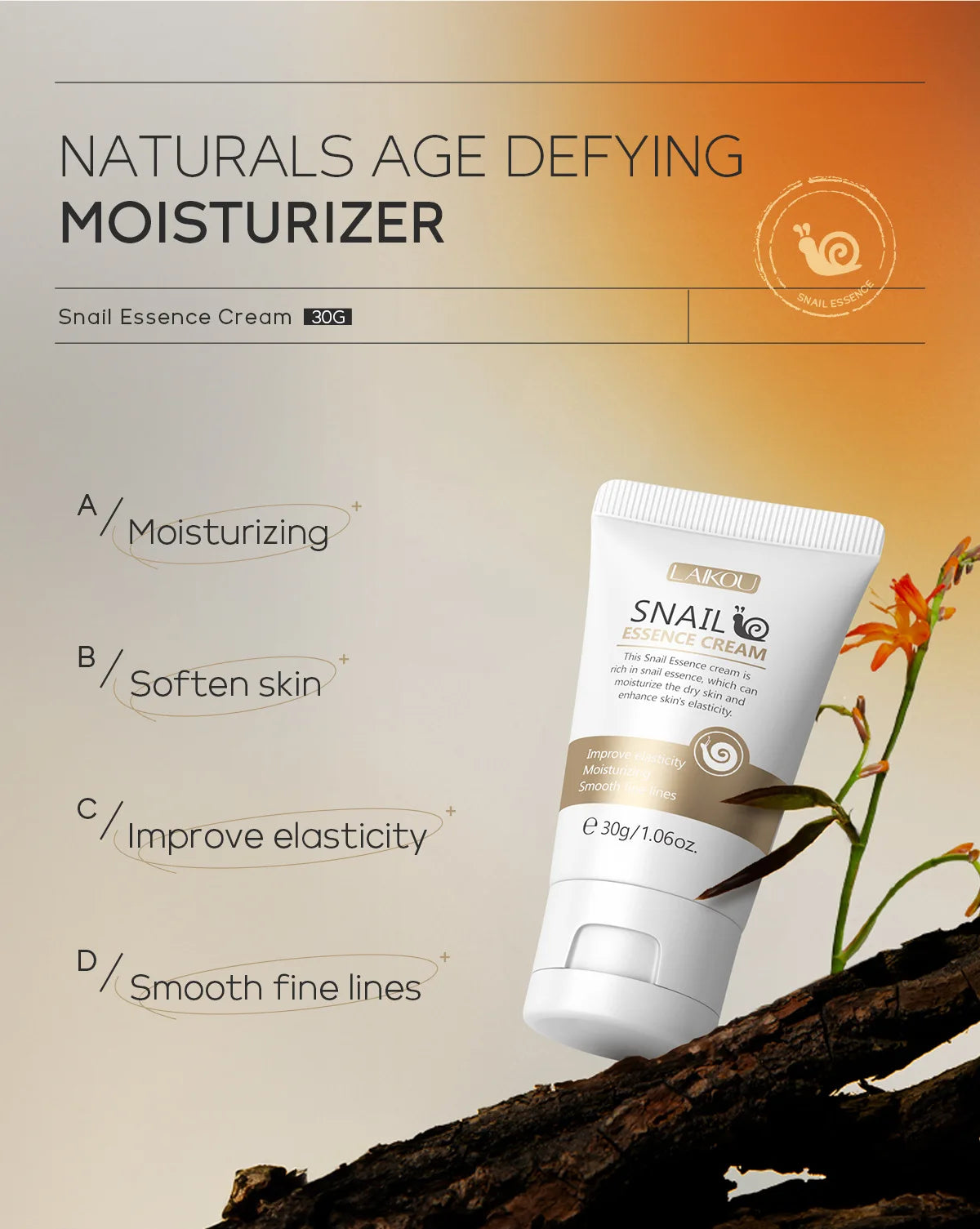 Snail Face Cream Beauty Products Anti-aging Essence Facial Wrinkles Remover Skincare Moisturizer 30g Snail Nourishing Cream