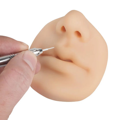 1PC Soft Silicone Mouth Nose Model Tattoo Practice Jewelry Display Piercing Display Tool Tattoo Puncture Practice Accessory