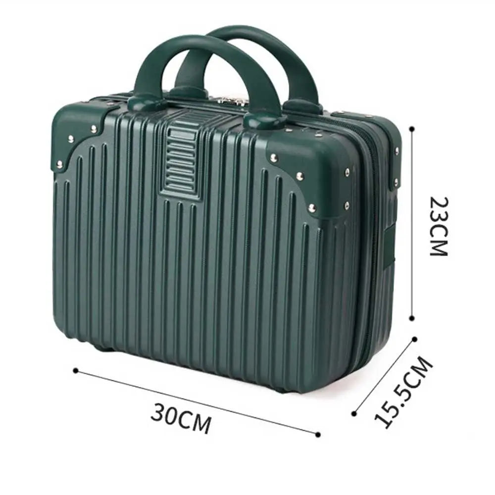 14 inch Lightweight Mini Travel Suitcase Cosmetic Box Waterproof Hand Luggage Organizer Makeup Case Protable Small Boarding Case