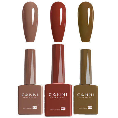 9ml CANNI TPO FREE HEMA FREE Ultra Consistency Nail Gel Polish Set Round Brush Semi Permanent Soak Off UV LED Gel Nail Kit
