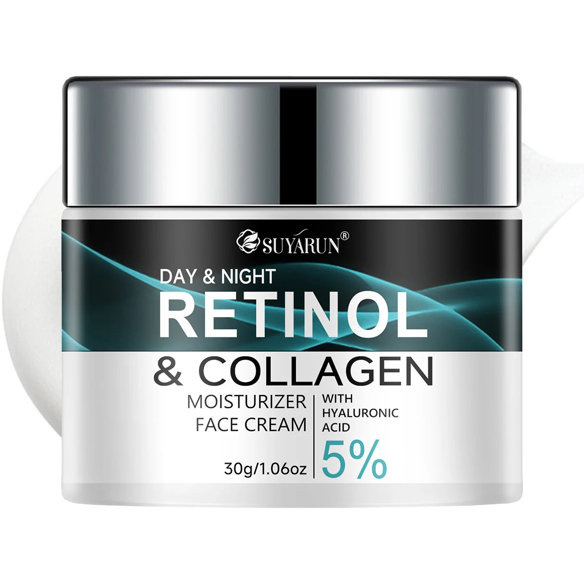 SUYARUN Retinol & Collagen Face Cream - Anti-Aging Moisturizer for Deep Hydration, Firming & Youthful Glow.