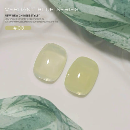 10ML 1-21PCS 2025 Autumn New Emerald Green Magnet Cat's Eye Gel Nail Polish Green Whitening Glass Bead Cat Eye Nail Polish