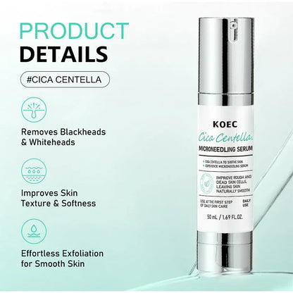 Korean Centella Asiatica Extract Soothes Moisturize Soft Firm Brighten Repair Skin Facial Collagen Microneedle Essence Lotion