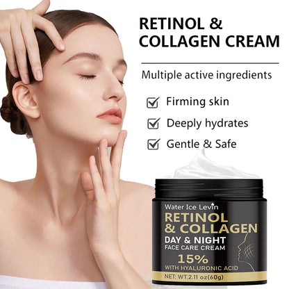 Advanced Retinol Smooth Skin Cream Vibrant Light Smooth Skin Combination Day and Night Use Vitamin C Moisturizing Cream Suitable for Sensitive Skin Retinol Moisturizing Cream