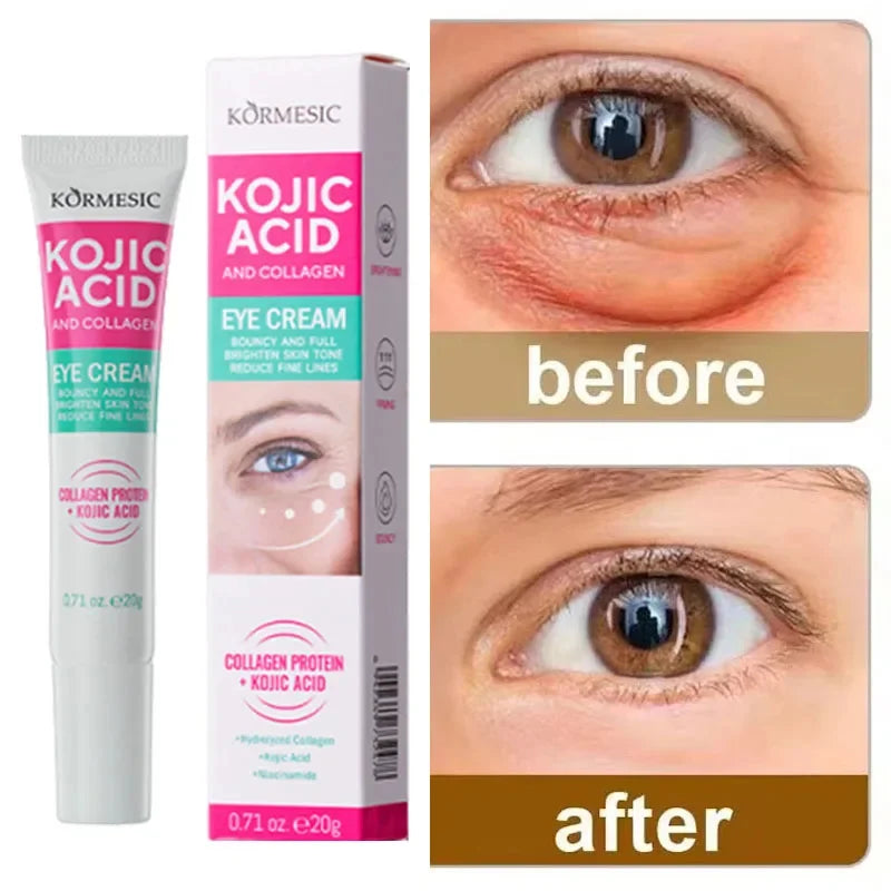 Instant Eye Bag Removal Cream Collagen Anti-Wrinkle Firming Skin Fade Fine Lines Anti Dark Circle Puffiness Brighten Eye Care
