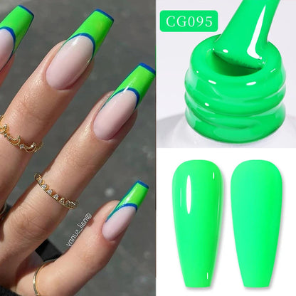 BORN PRETTY 10ml Nude Pink Gel Nail Polish Varnis Semi Permanent Nail Gel Varnish Soak Off UV Gel for Valentine's Day Gift Nails
