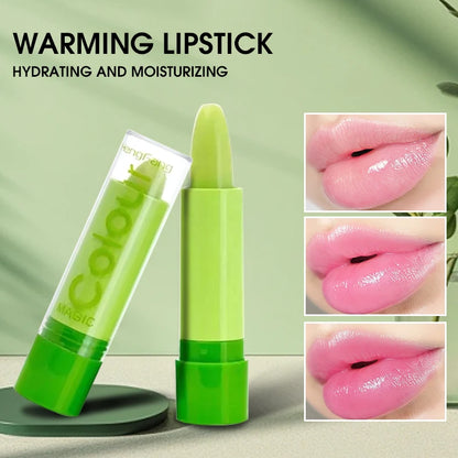 1Pc Moisturizing Aloe Color Changing Lipstick Long Term Moisturizing and Hydrating Lipstick Lip Color Lip Care