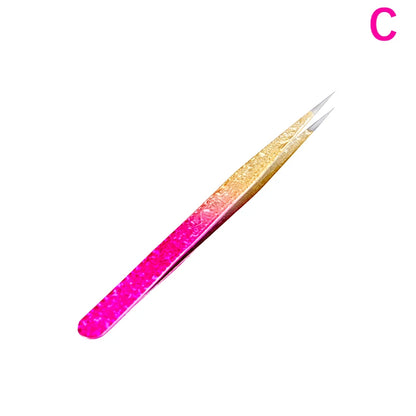 1 Pc Eyelash Tweezers Ice Flower Anti-static 3D Accurate Eyebrow Grafting False Lashes Extension Supplies Makeup Tweezer Tools