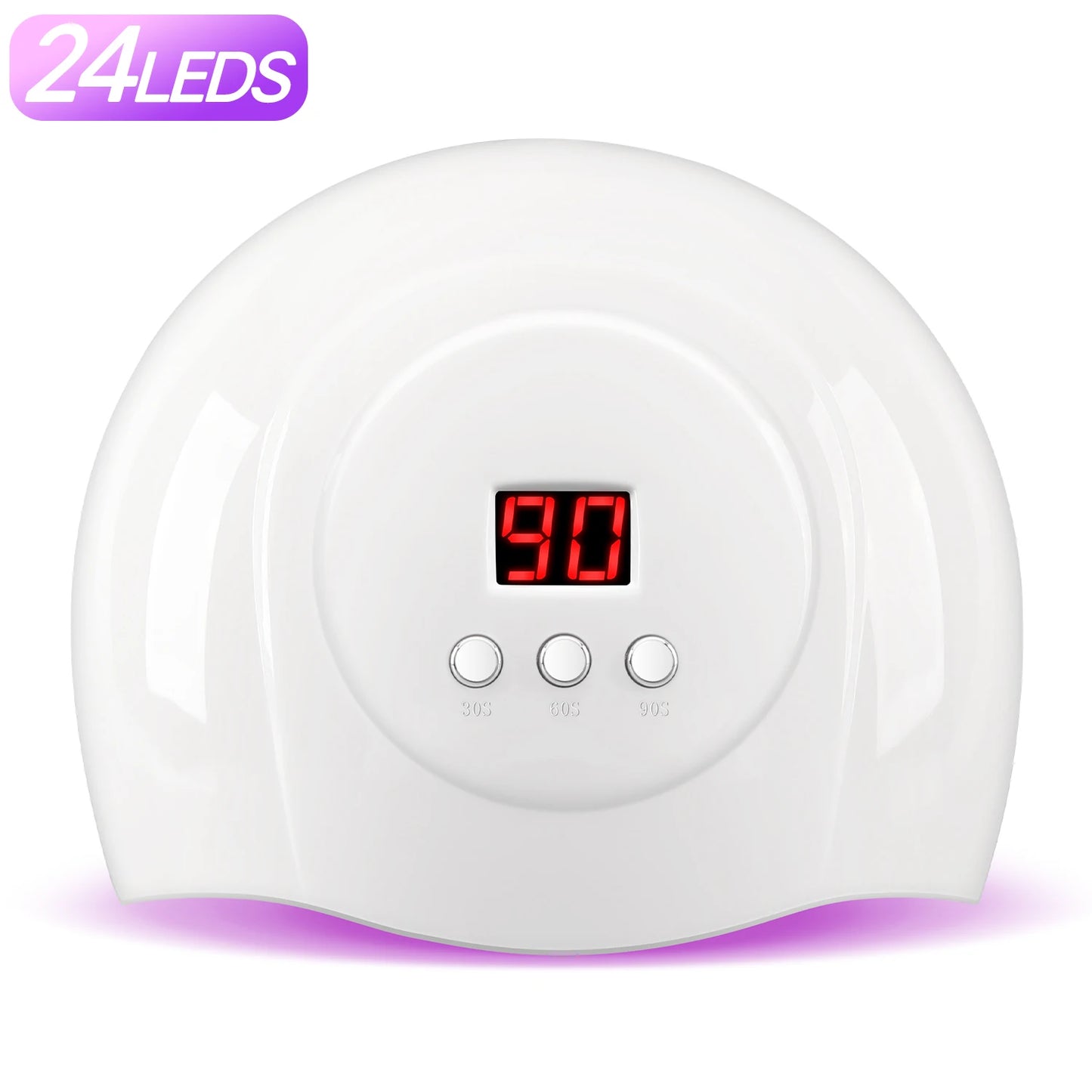 72W UV LED Nail Lamp Professional 24LEDS Gel Polish Drying Lamp With Automatic Sensing 3 Timer Nail Dryer Manicure Salon Tools