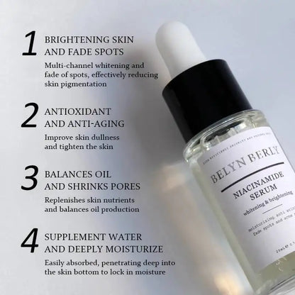BELYN BERLY Niacinamide Serum for Face 3PCS Brighten Dark Spots Freckle Hyaluronic Acid Moisturizing Facial Serum Skin care