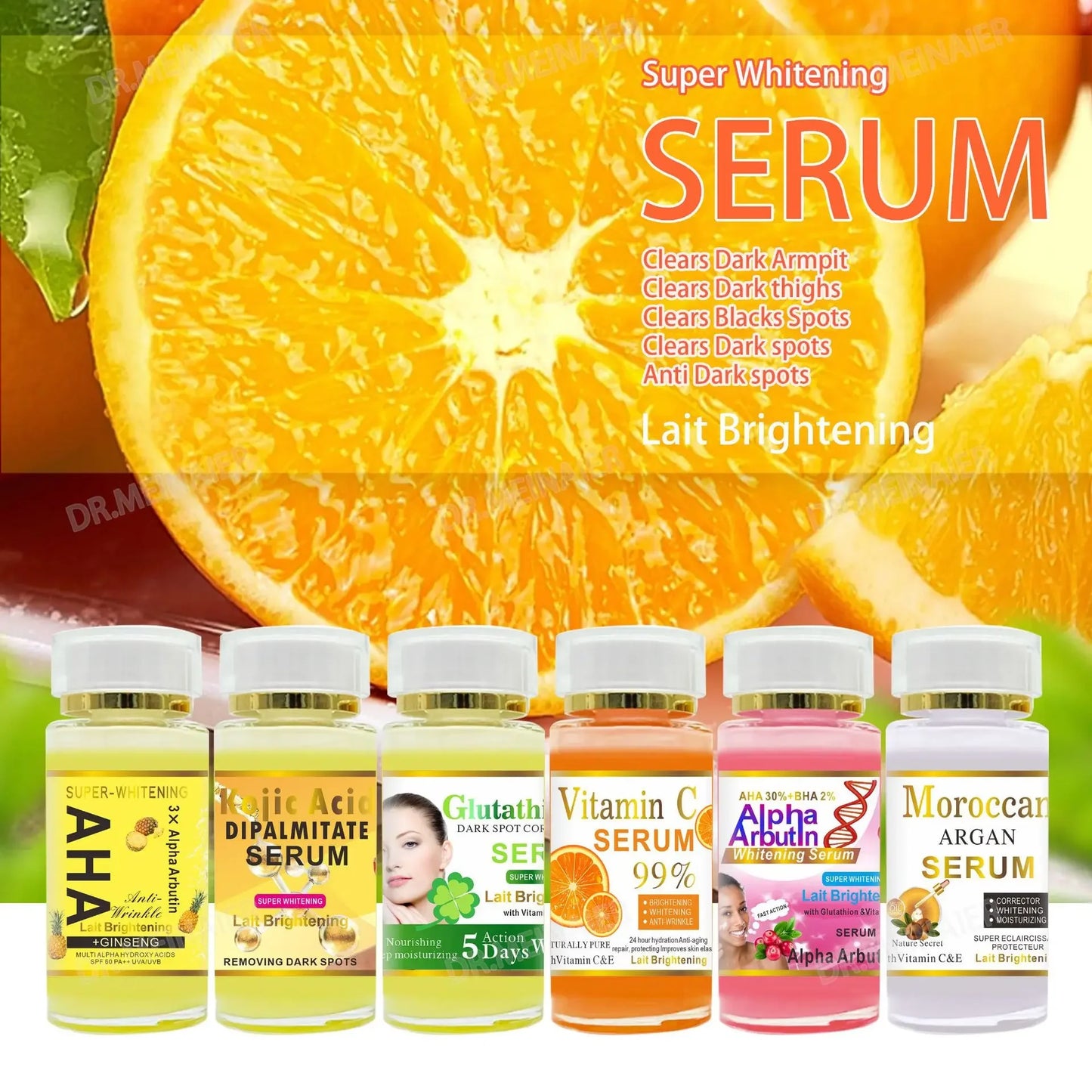 120ml Arbutin Nicotinamide Whitening Face Serum Elasticizing Serum Original Solution Moisturizing Firming Face Skin Care