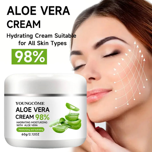 98% Aloe Vera Face Cream Moisturiser Facial Anti Aging Whitening Skin Care Repair Fade Fine Lines Wrinkle Remover Face Cream