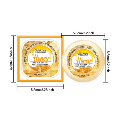 Honey Hand Foot Moisturizing Cream Nourishing Softens Cuticles Anti Dry Cracked Smooth Moisturizing Hand Foot Care Cream
