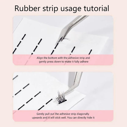 40/200pcs Waterproof Adhesive Tape Glue-Free Eyelash Glue Strip Self-Adhesive Lashes Glue Hypoallergenic Makeup Tools Home Daily