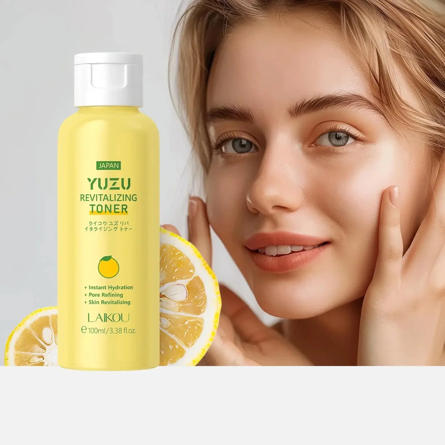 Japanese Yuzu Toner 100ml Deep Hydration Pore Minimizing Brightening Effect Long Lasting Moisture Revitalizing Skin Treatment