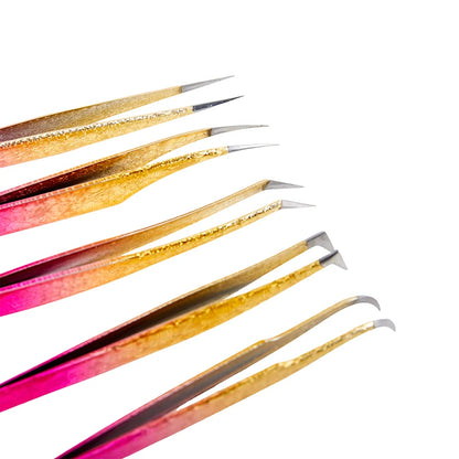 1 Pc Eyelash Tweezers Ice Flower Anti-static 3D Accurate Eyebrow Grafting False Lashes Extension Supplies Makeup Tweezer Tools