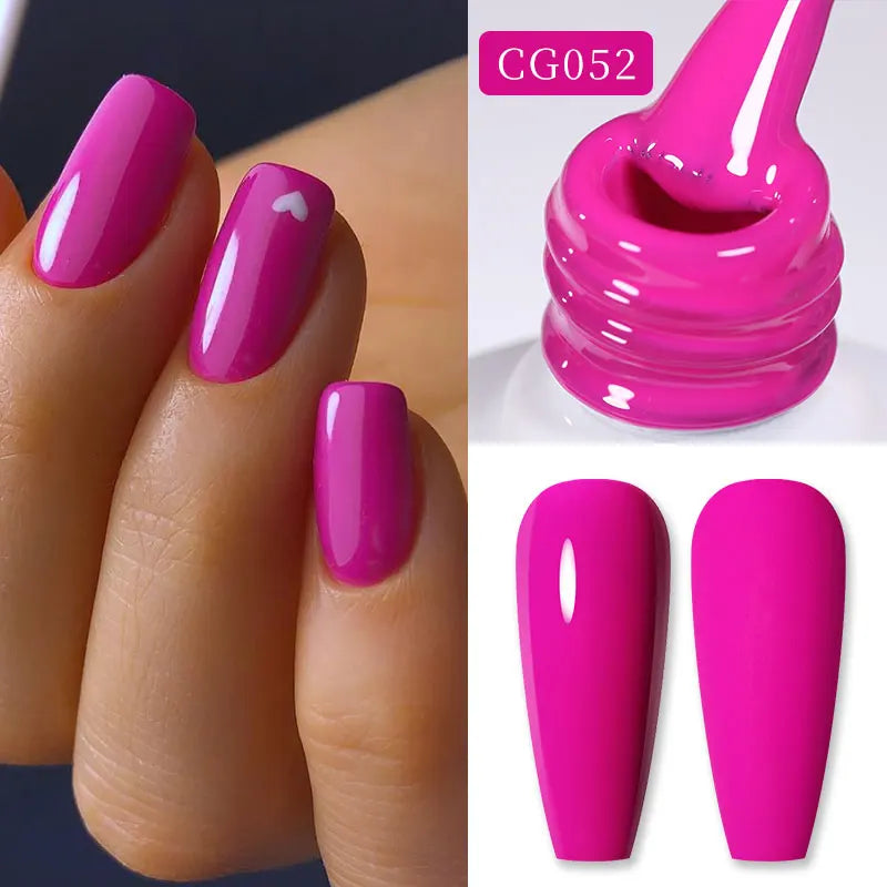 BORN PRETTY 10ml Nude Pink Gel Nail Polish Varnis Semi Permanent Nail Gel Varnish Soak Off UV Gel for Valentine's Day Gift Nails