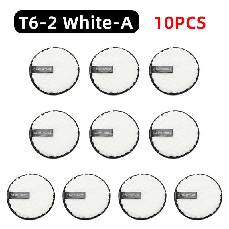 OGEYERO Reusable Makeup Remover Pads Cotton Wipes Microfiber Make Up Removal Sponge Cotton Cleaning Pads Tool