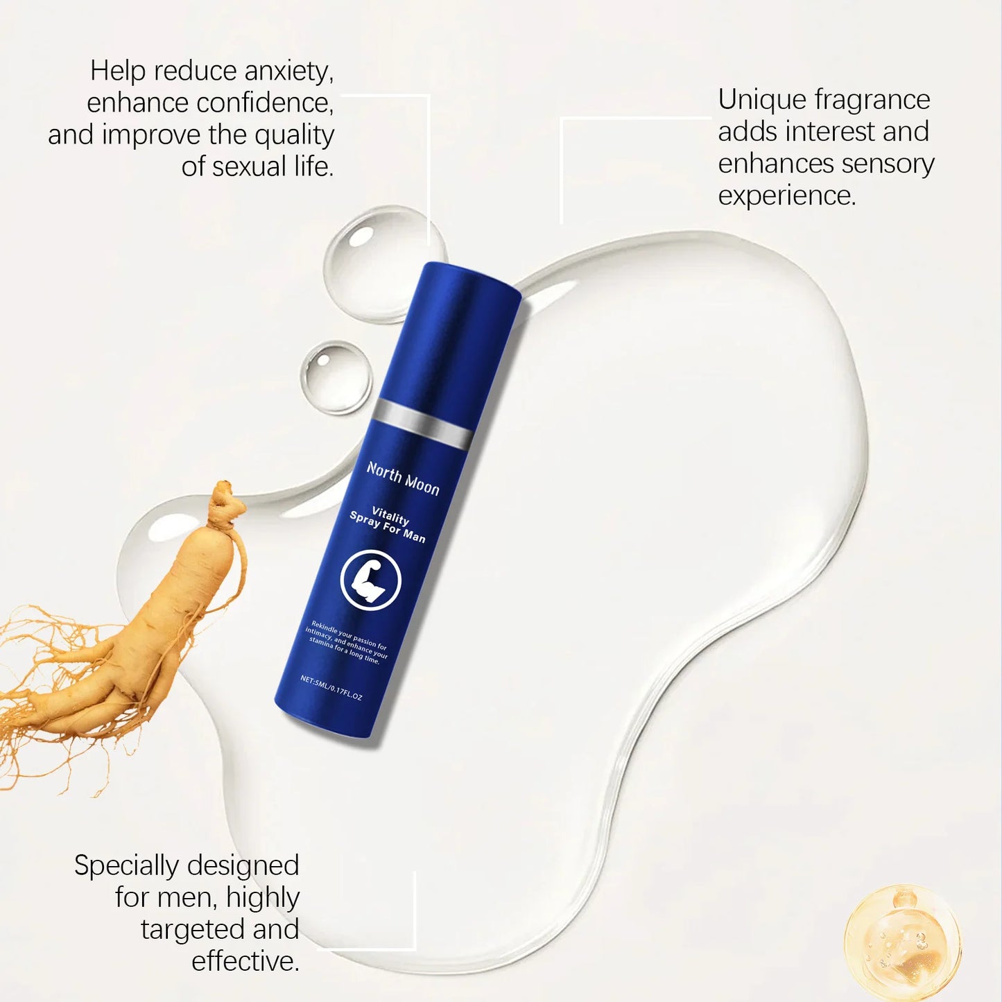 Men's Daily Hydration Spray - Revitalizing & Long-Lasting Moisturizing Body Care, No-Sticky Residue Finish