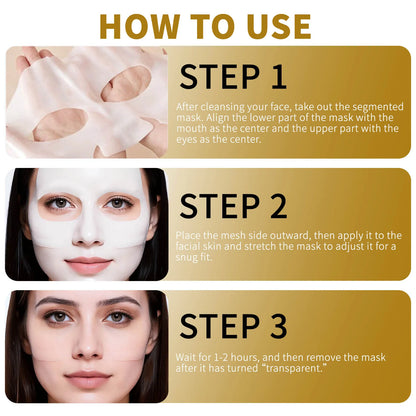 Overnight Collagen Face Mask Wrapping For Anti-Aging Skin Care Mask Moisturizes Skin To Make Wrinkles Less Noticeable Bright