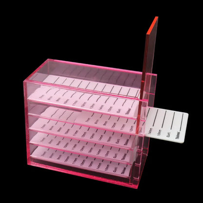 5 Layers Acrylic Pallet Lash Organizer Holder Eyelash Extension Storage Box Display Stand Makeup Tools Lashes Lifting Supplies
