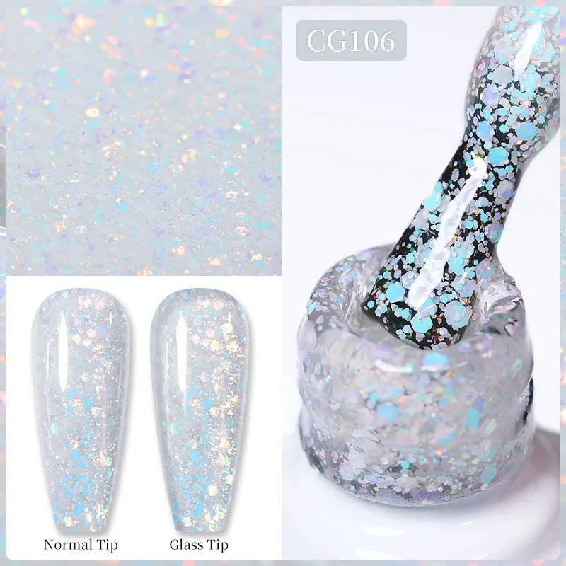 BORN PRETTY 10ml Nude Pink Gel Nail Polish Varnis Semi Permanent Nail Gel Varnish Soak Off UV Gel for Valentine's Day Gift Nails