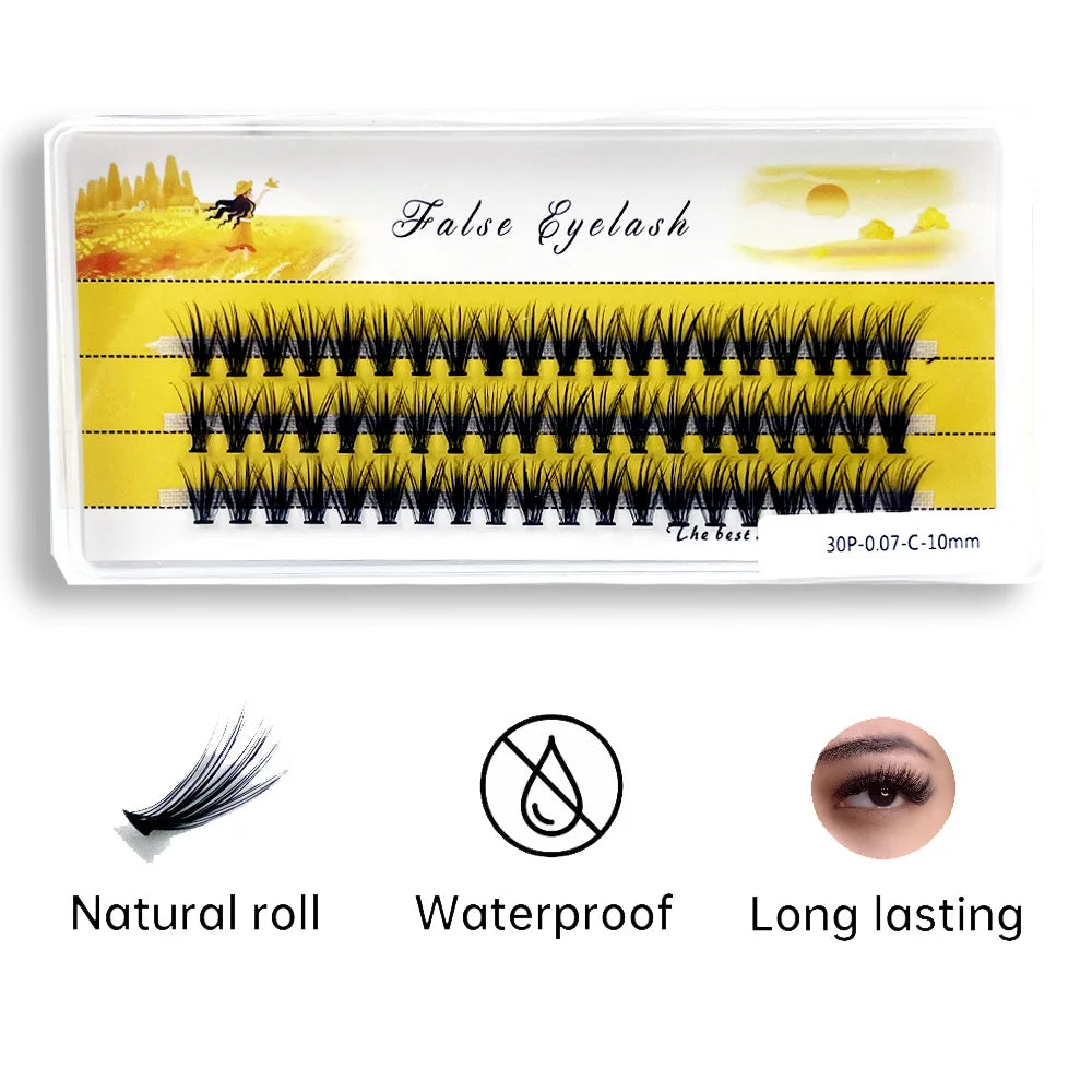 40/30/20D Cluster Mink Eyelashes Natural Eyelash Extension 1 box/60 bunches Indiviual bunches Soft box makeup Lashes wholesale