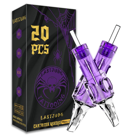 Tattoo Cartridge Needles 20Pcs LASTJUDG Tattoo Needles For Makeup Permanent Tattoo Machine Kit Safety Disposable Tattoo Needles