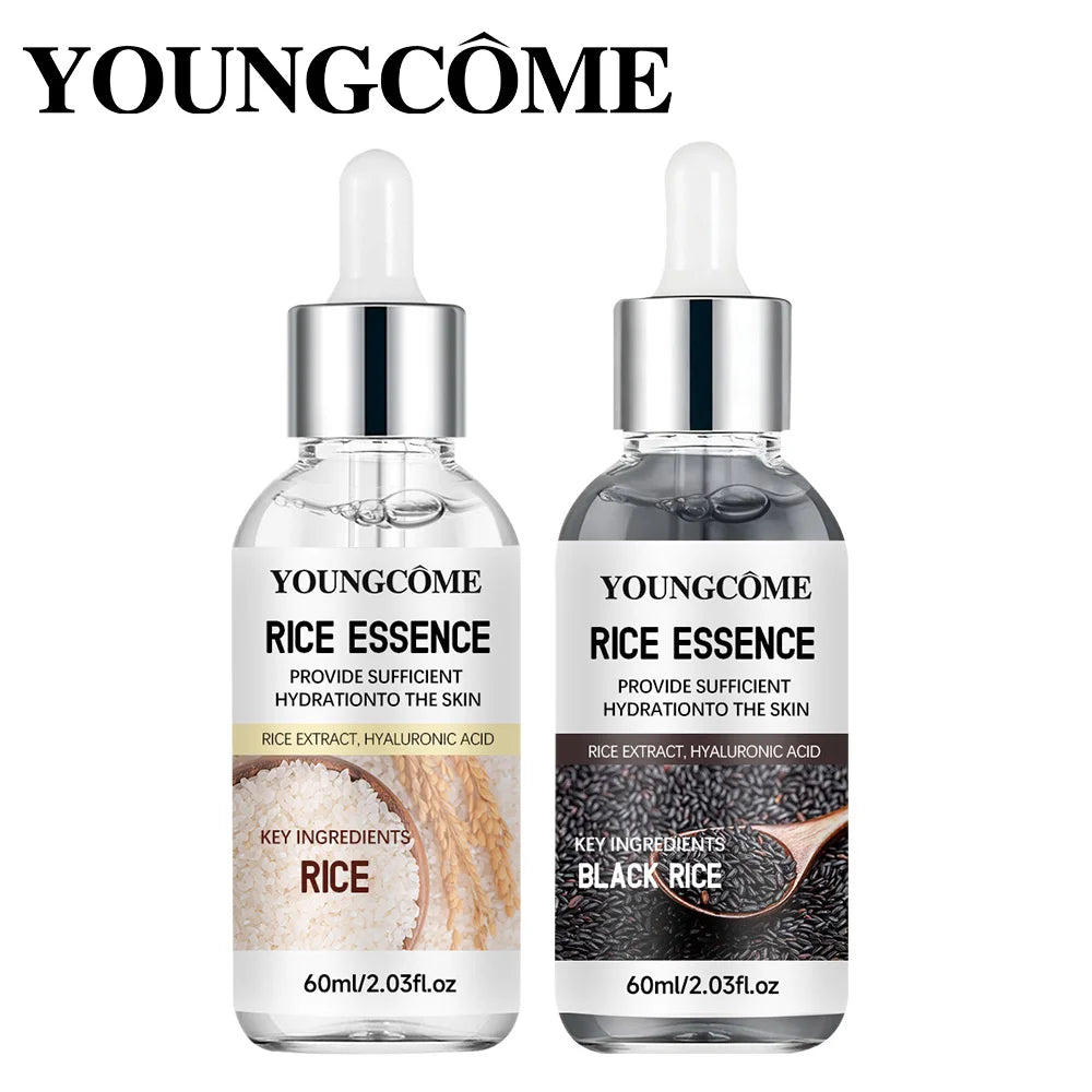 Rice Ampoule Duo - Gentle Exfoliating & Deep Hydrating Serum for Radiant Skin - Suitable for All Skin Types 40/60ml