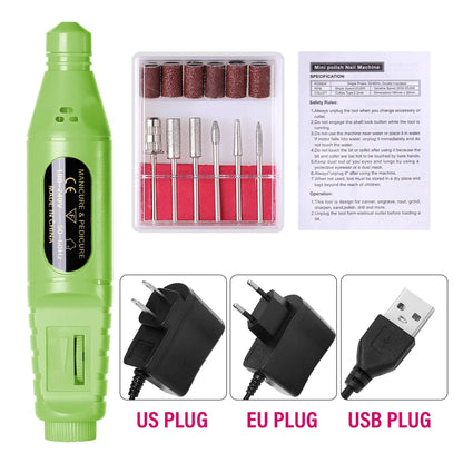 LINMANDA Electric Nail Drill Machine Nail Art Tools Machine Manicure Milling Cutter Nail Art Nail Drill Pen Salon Nail Equipment