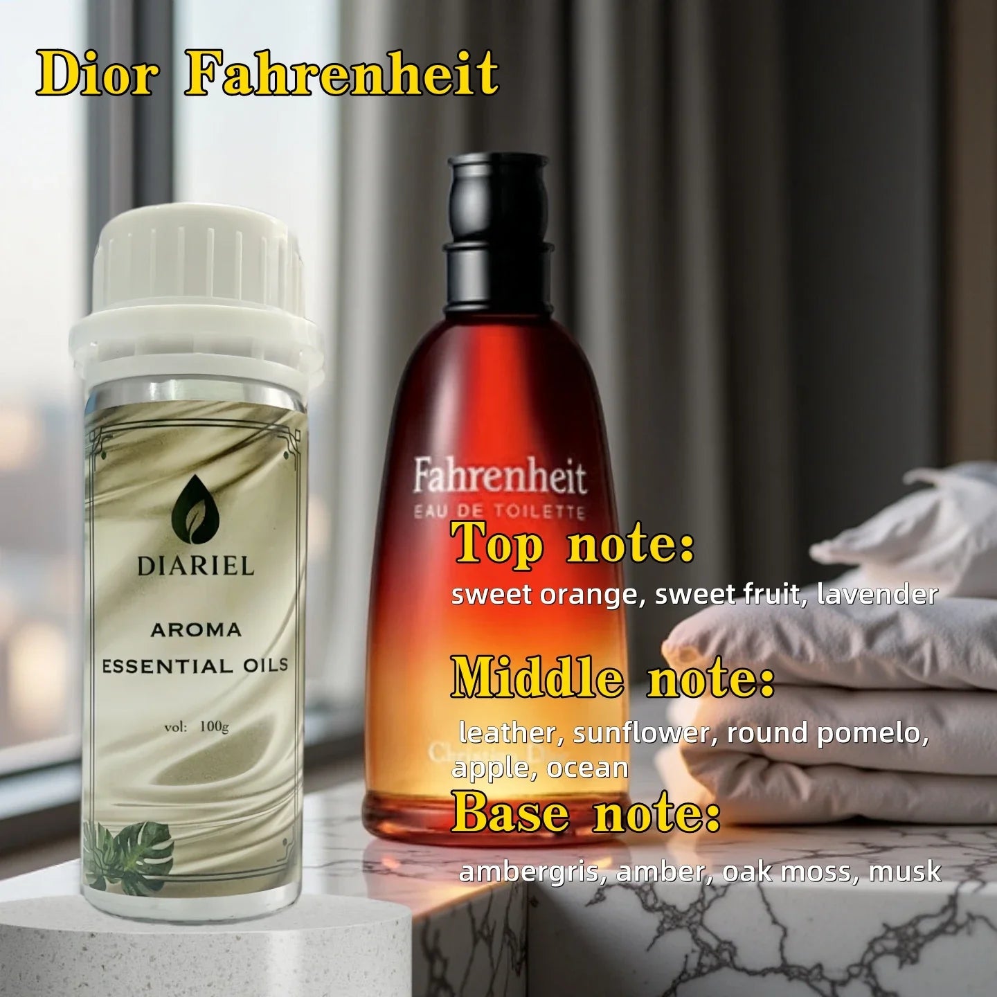 100ML Famous France Perfume Oil Men Women Fragrance Oasis Essential Oil Aromatherapy Diffuser Oil DLor Svuvage Ton Foud Oud Wood