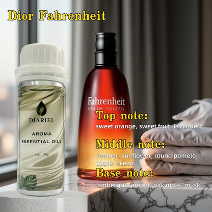 100ML Famous France Perfume Oil Men Women Fragrance Oasis Essential Oil Aromatherapy Diffuser Oil DLor Svuvage Ton Foud Oud Wood