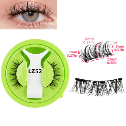 Hot Sale Magnetic Eyelashes 3D Natural False Eyelashes Handmade Faux Mink Lashes No Glue Needed Eyelashes with Magnetic Tweezers