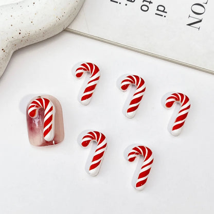 50pcs Resin Mini Christmas chocolate Decor Cartoon Magic Wand Cake Popsicle Figurine Flatback Stone Nail Art Scrapbook DIY Craft