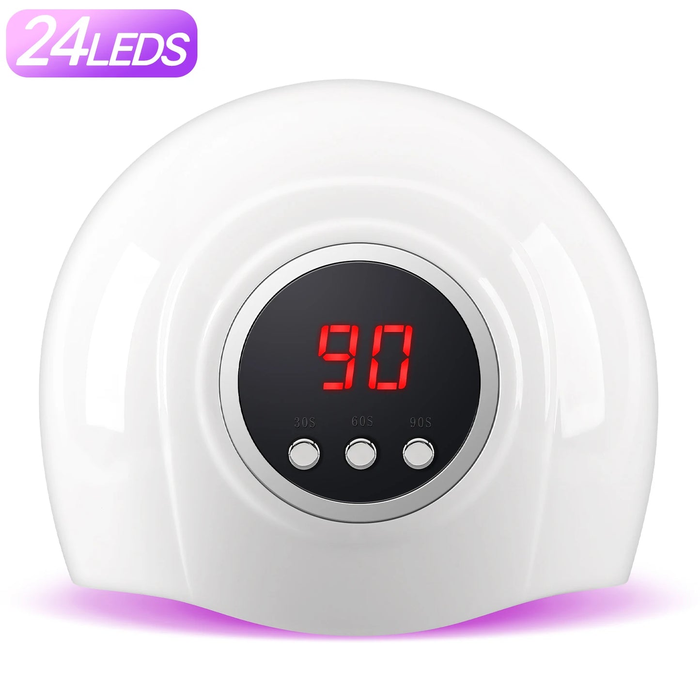 72W UV LED Nail Lamp Professional 24LEDS Gel Polish Drying Lamp With Automatic Sensing 3 Timer Nail Dryer Manicure Salon Tools