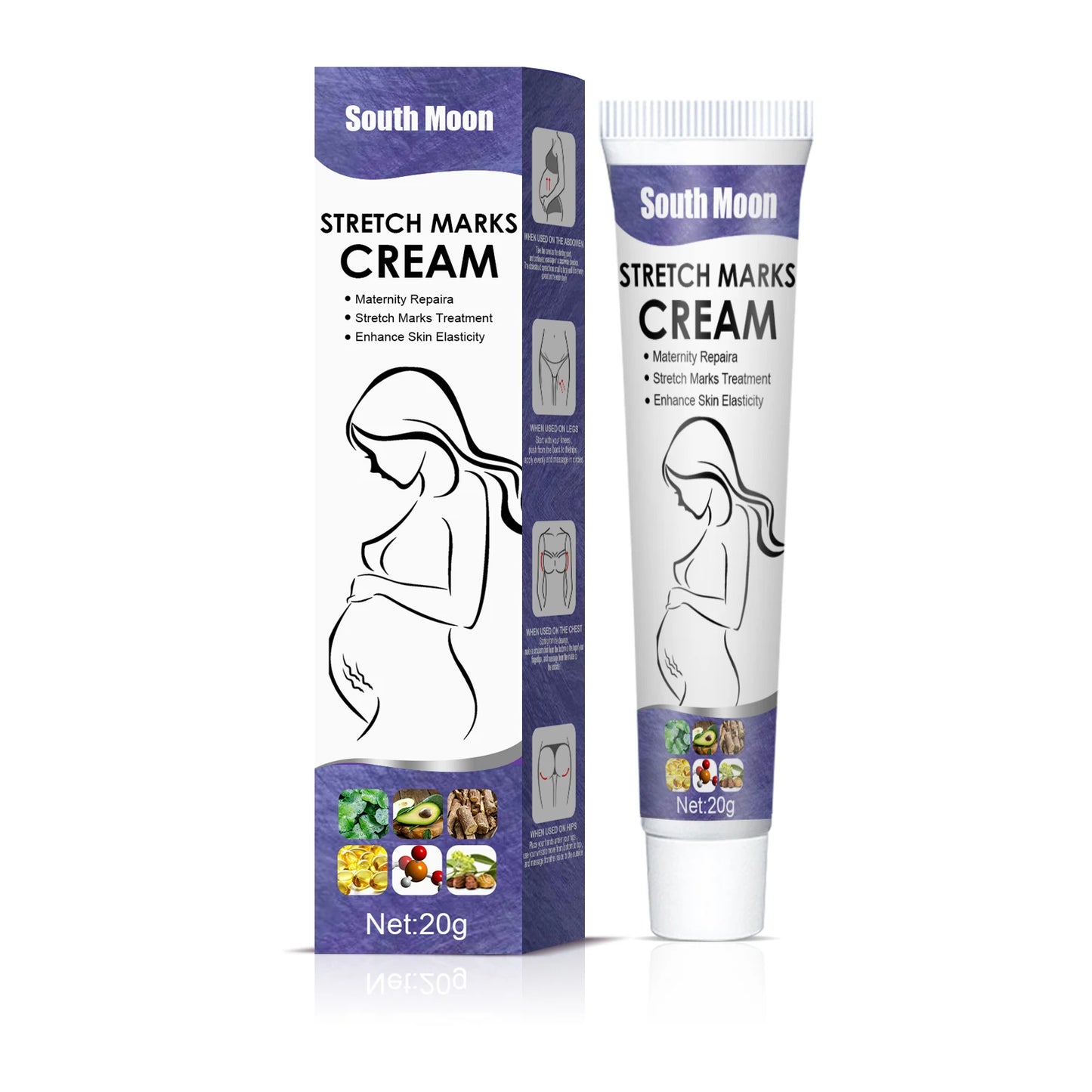 Pregnancy Stretch Removal Cream Fade Postpartum Obesity Lines Eliminate Body Belly Stretch Marks Improve Elasticity Firming Skin