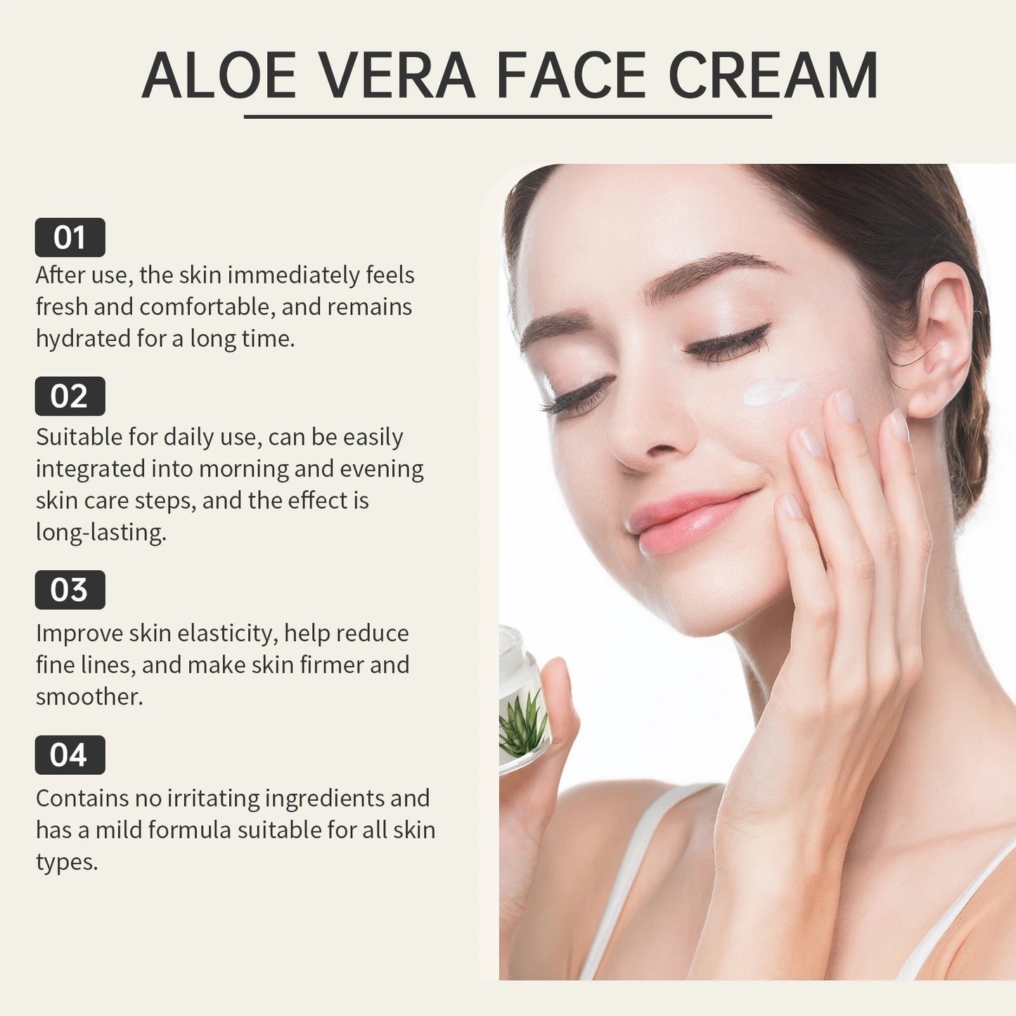 Advanced Facial Cream Daily Moisturizer Firming Skin Care Oil-Free, Fragrance Free, Non-Comedogenic Anti-Aging Face For Women