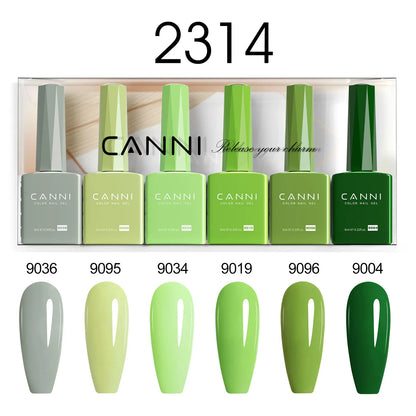 9ml CANNI TPO FREE HEMA FREE Ultra Consistency Nail Gel Polish Set Round Brush Semi Permanent Soak Off UV LED Gel Nail Kit
