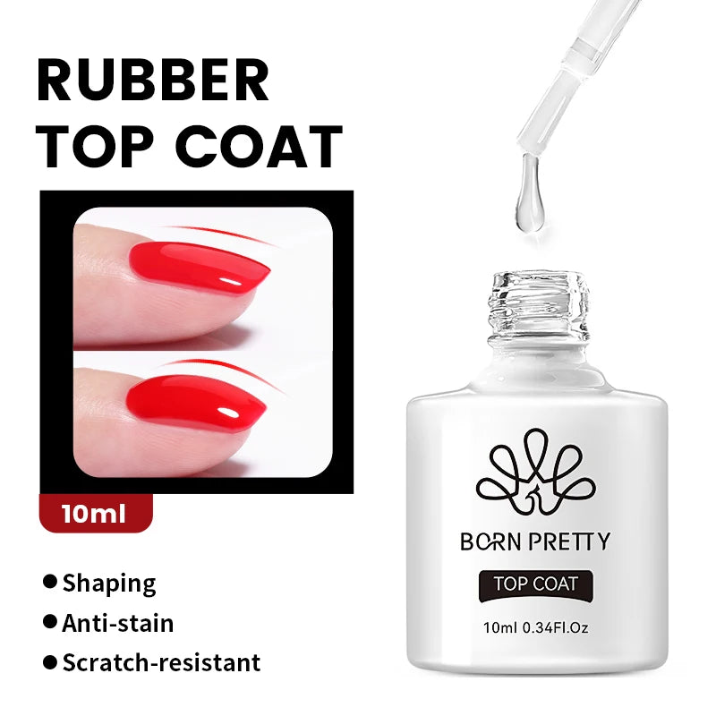 BORN PRETTY 10ml Nude Pink Gel Nail Polish Varnis Semi Permanent Nail Gel Varnish Soak Off UV Gel for Valentine's Day Gift Nails