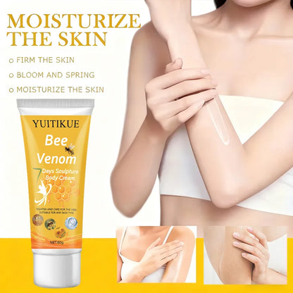 Bee Venom Body Cream 60g - Tightens & Moisturizes Skin, All Skin Types, Sculpting Care with Natural Ingredients